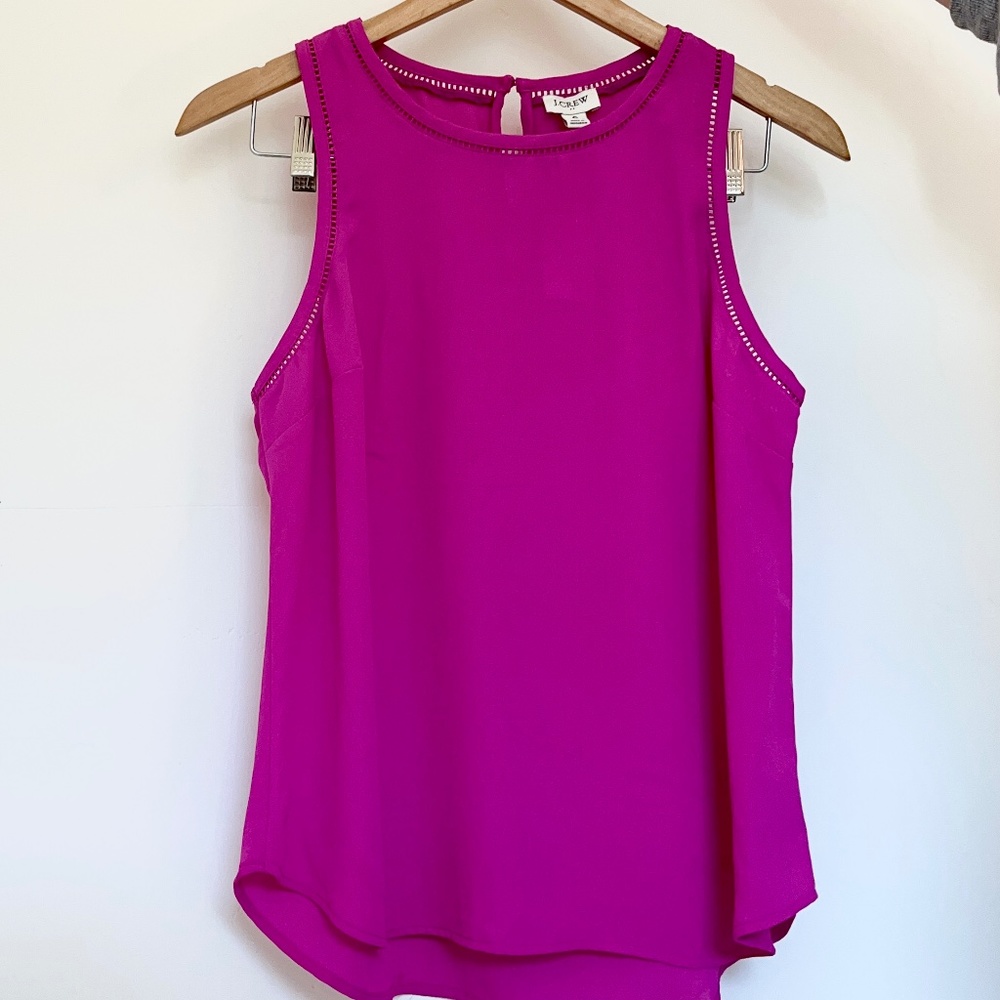 J. Crew fuschia sleeveless top